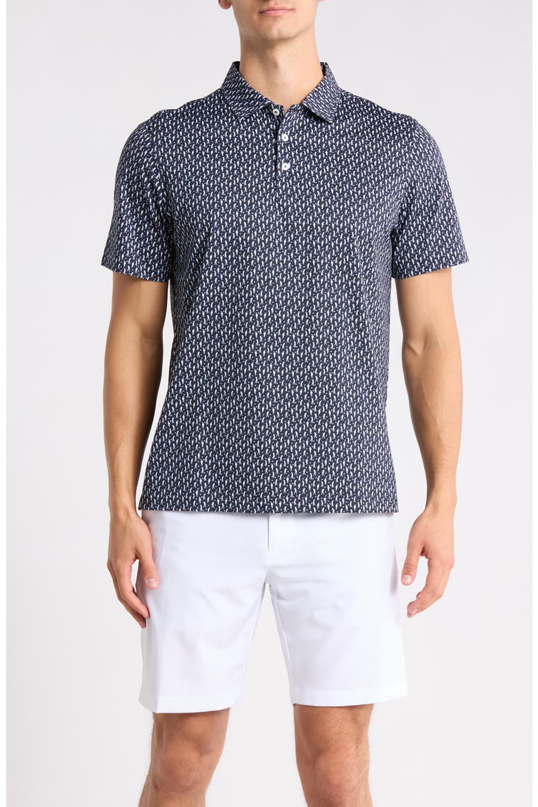 Short Sleeve OoohCotton® Polo, Main, color, NAVY