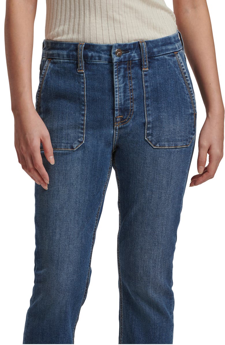 JEN7 by 7 For All Mankind Patch Pocket Ankle Slim Straight Leg Jeans, Alternate, color, 