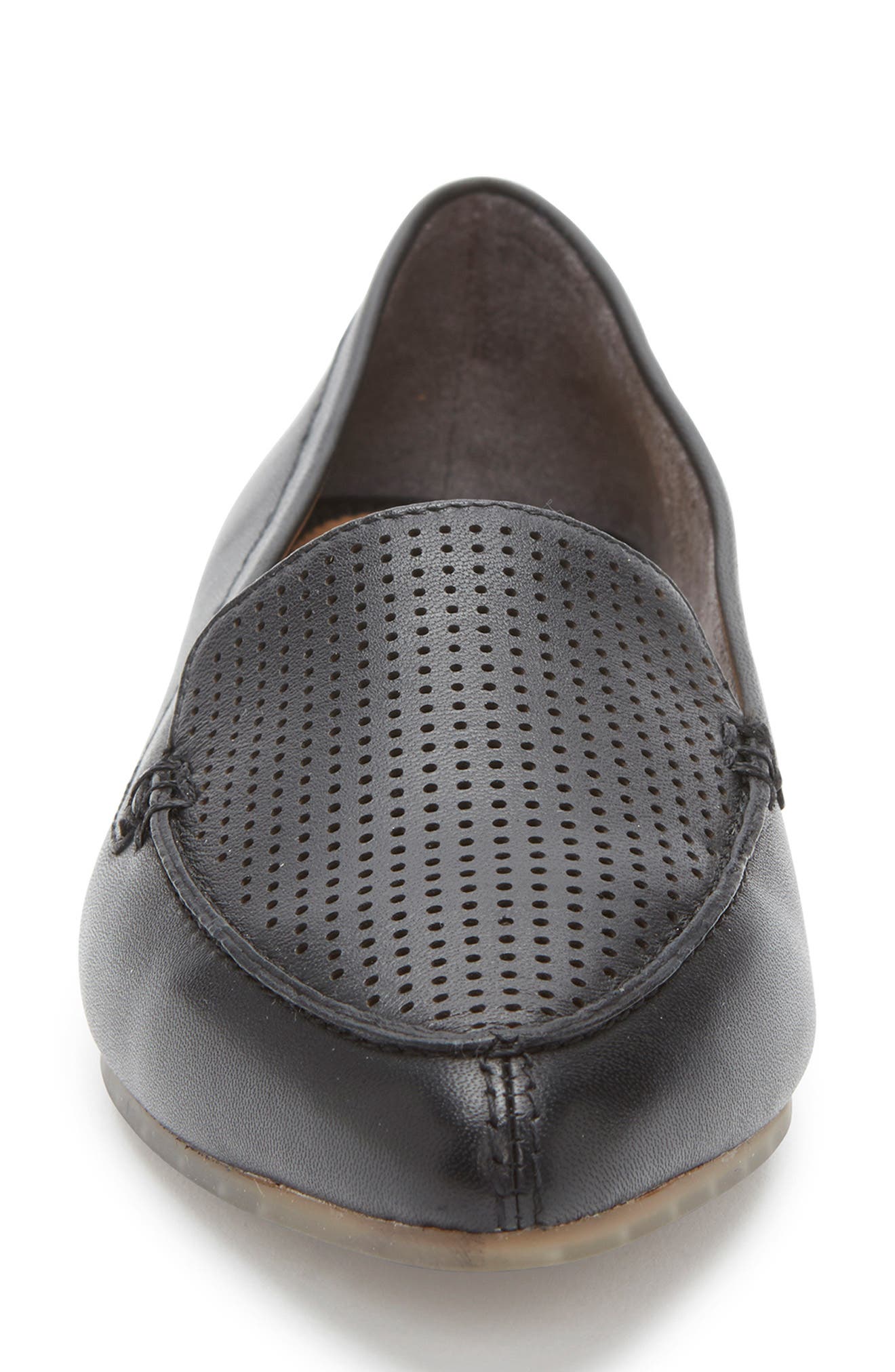 Me Too Alegra Perforated Pointy Toe Loafer, Alternate, color, 