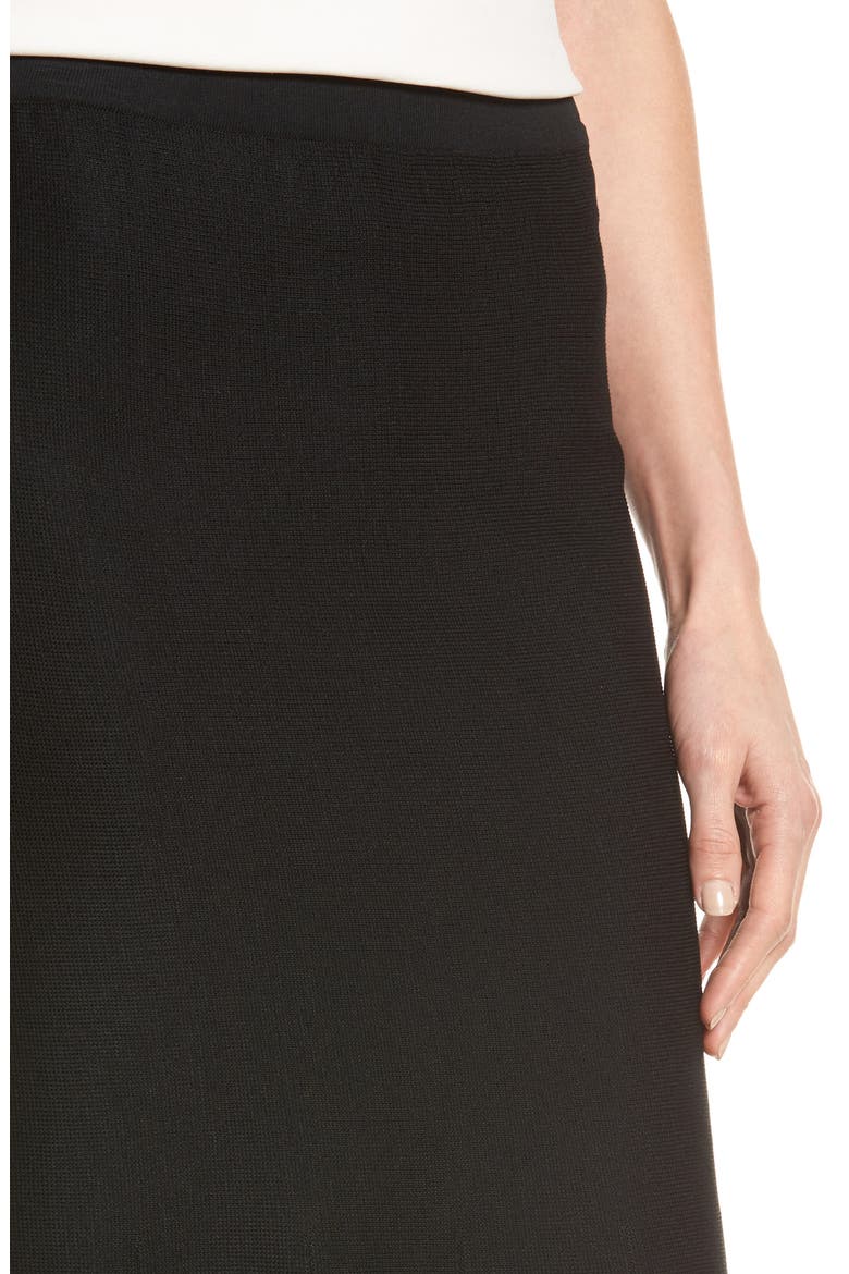 Knit Flared Skirt, Alternate, color, BLACK