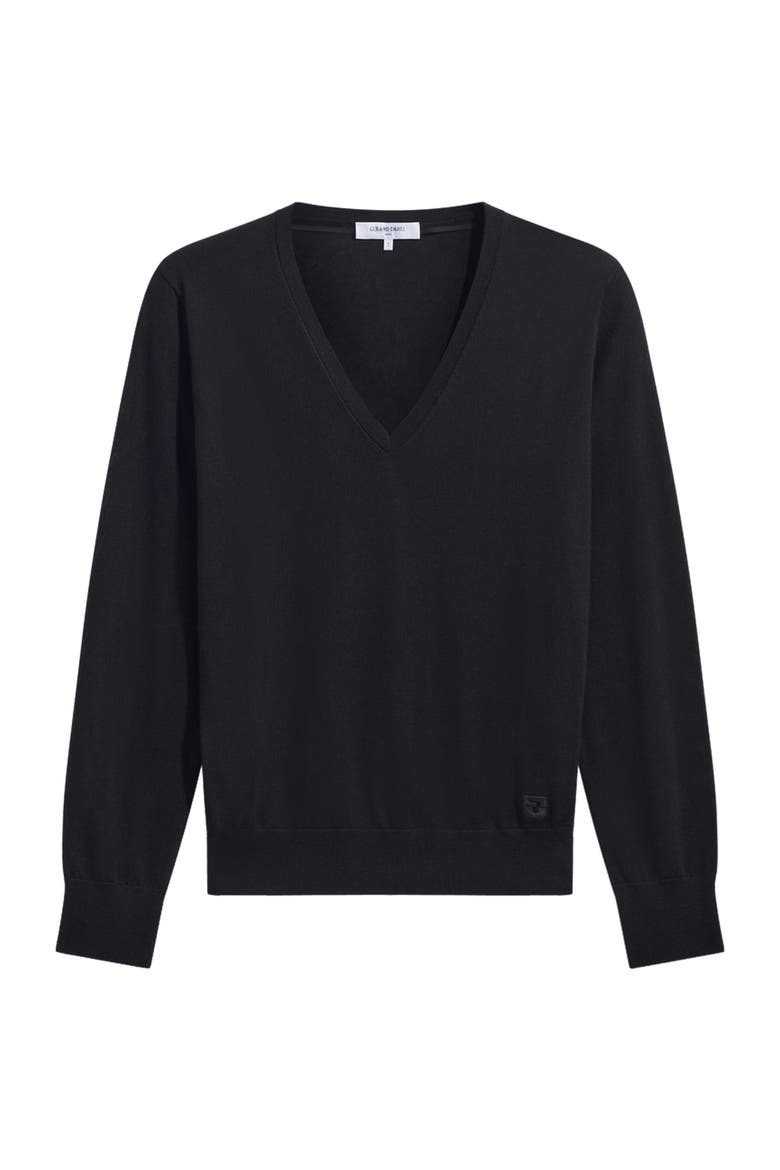 Rachel Merino Wool Sweater, Alternate, color, Black