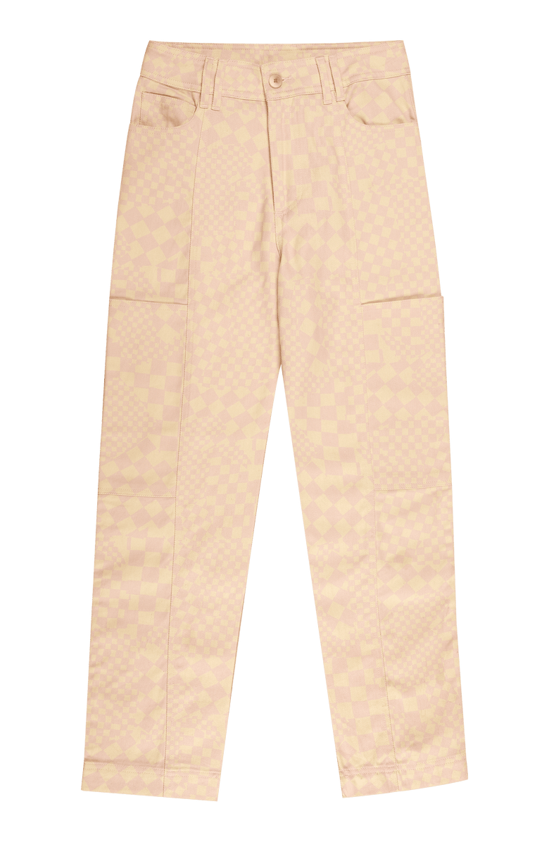 Untitled in Motion Pierot Straight-Leg Checkered Jeans, Main, color, Pink Check