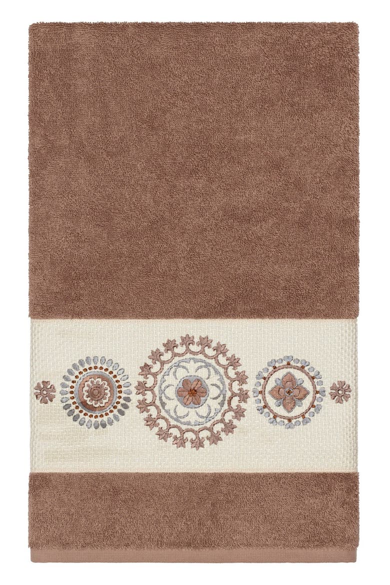 Isabell 3-Piece Embellished Towel Set - Latte, Alternate, color, LATTE