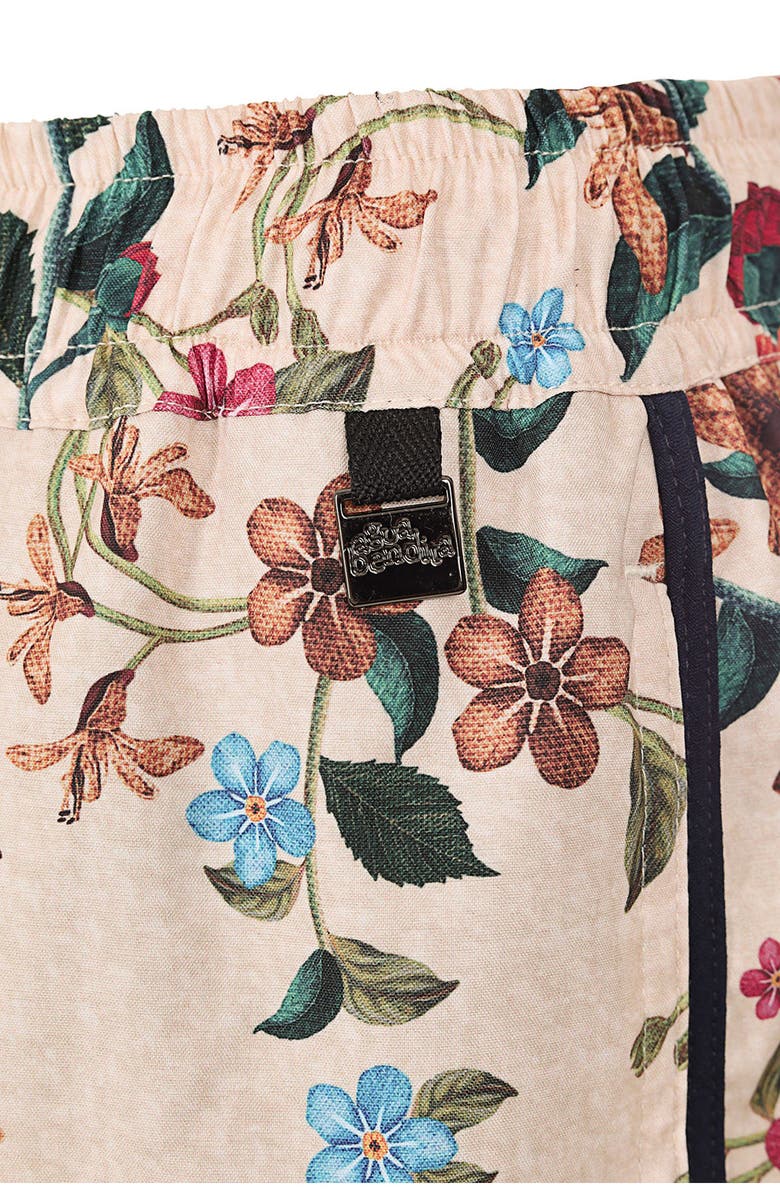 Agua Bendita Liam Swim Trunks, Alternate, color, Beige Multi