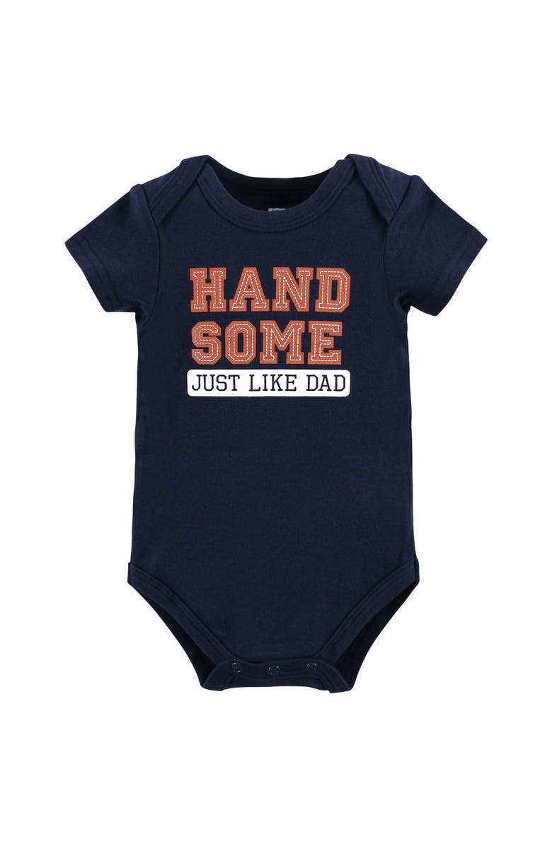 Hudson Baby Cotton 3-Piece Bodysuit Bundle, Alternate, color, Love Dad