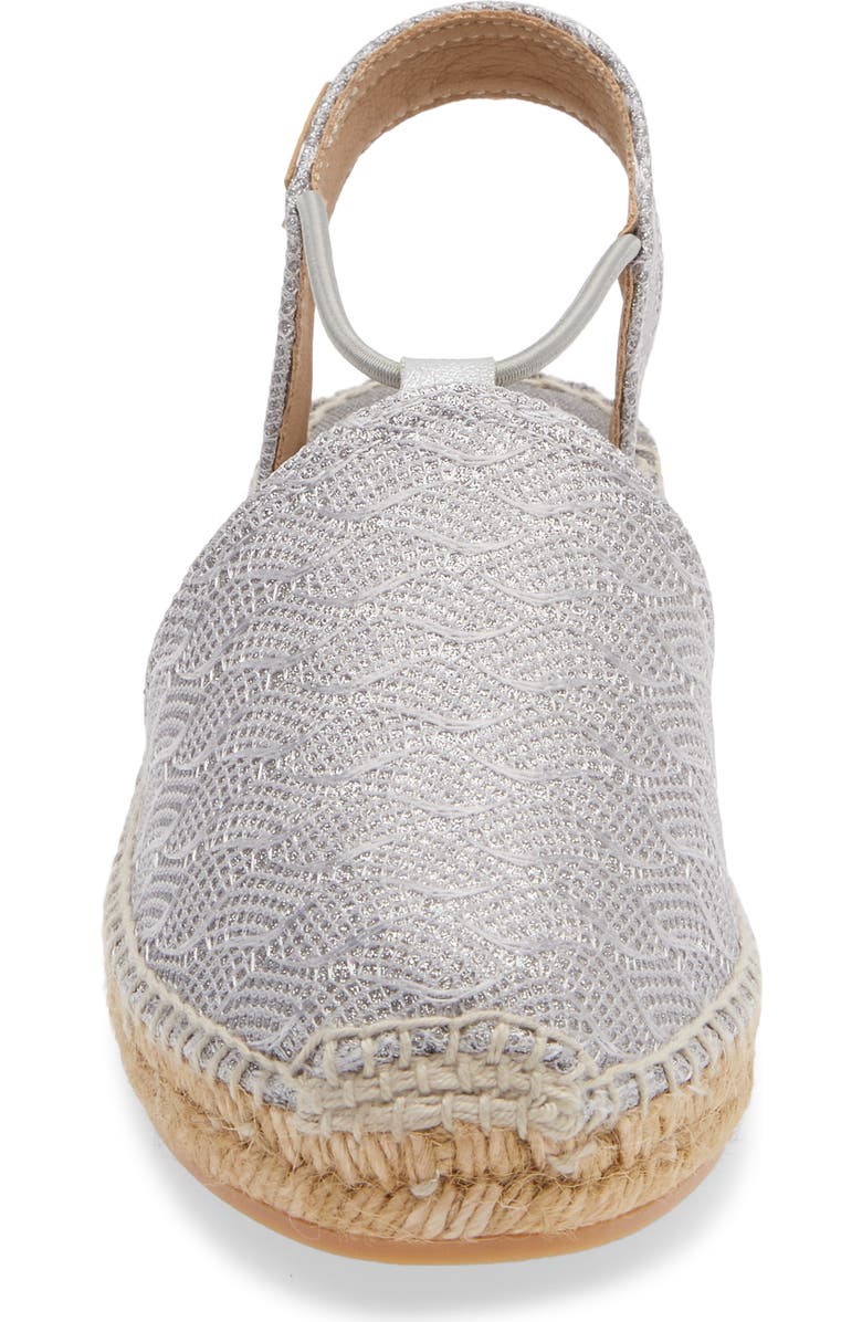 Toni Pons Nerea Espadrille Flat, Alternate, color, Plata