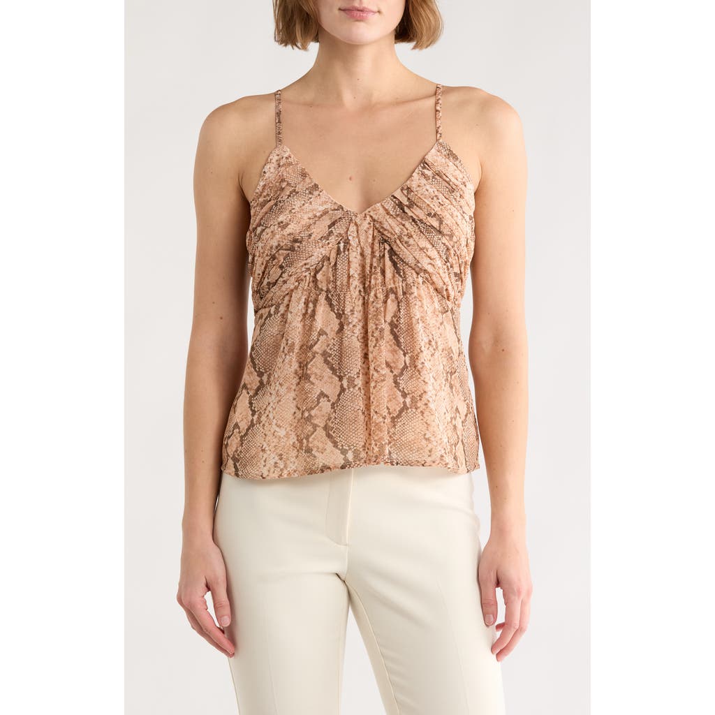 Robert Rodriguez Vickie Shirred Camisole In Neutral