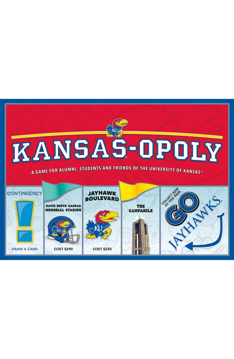 Late for the Sky University Of Kansas Kansasopoly Monopoly Board Game, Alternate, color,