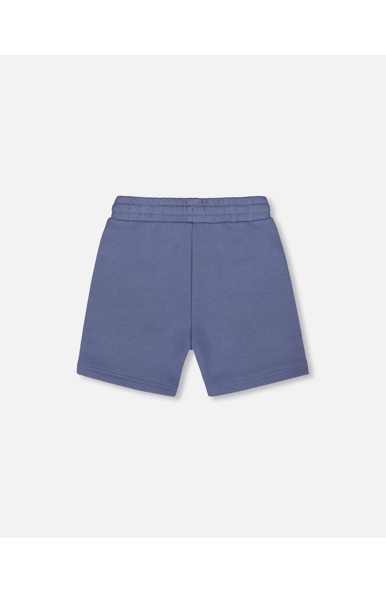 Deux par Deux Little Boy's French Terry Zip Pocket Shorts Pale Mauve Blue, Alternate, color, 