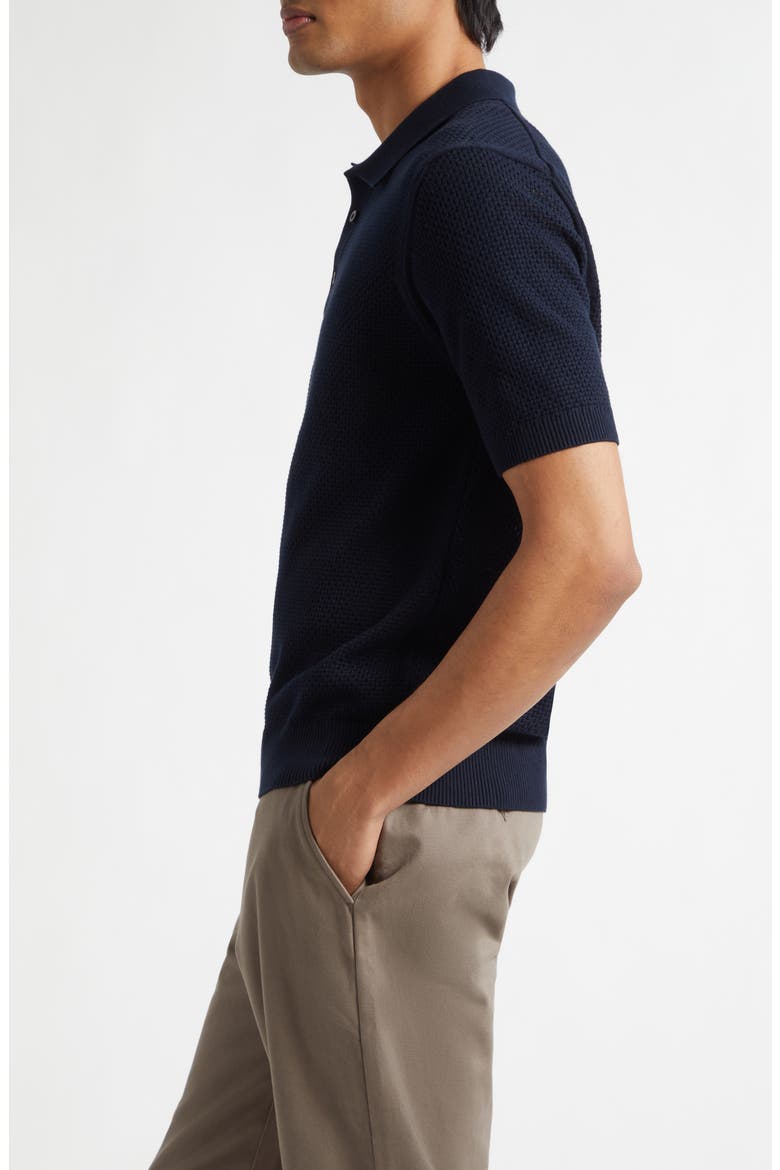 Cotton Mesh Polo, Alternate, color, NAVY