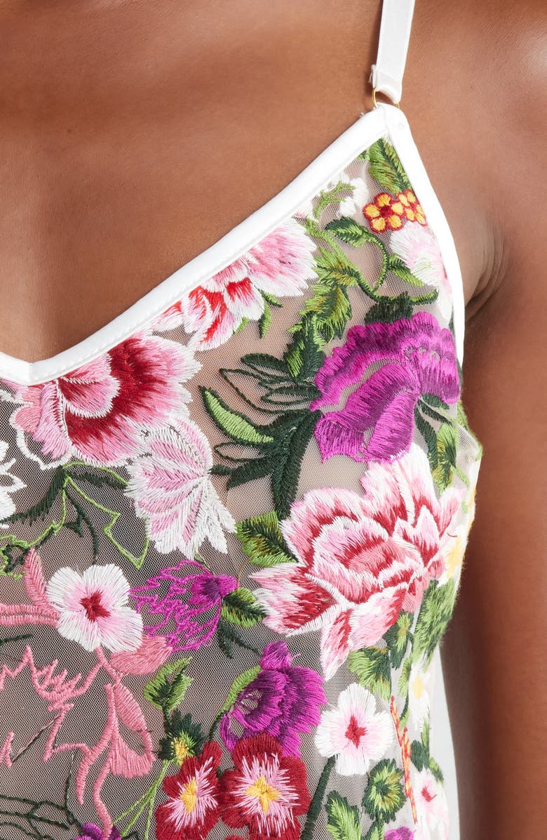 KILO BRAVA Embroidered Mesh Camisole, Alternate, color, Multicolor Floral