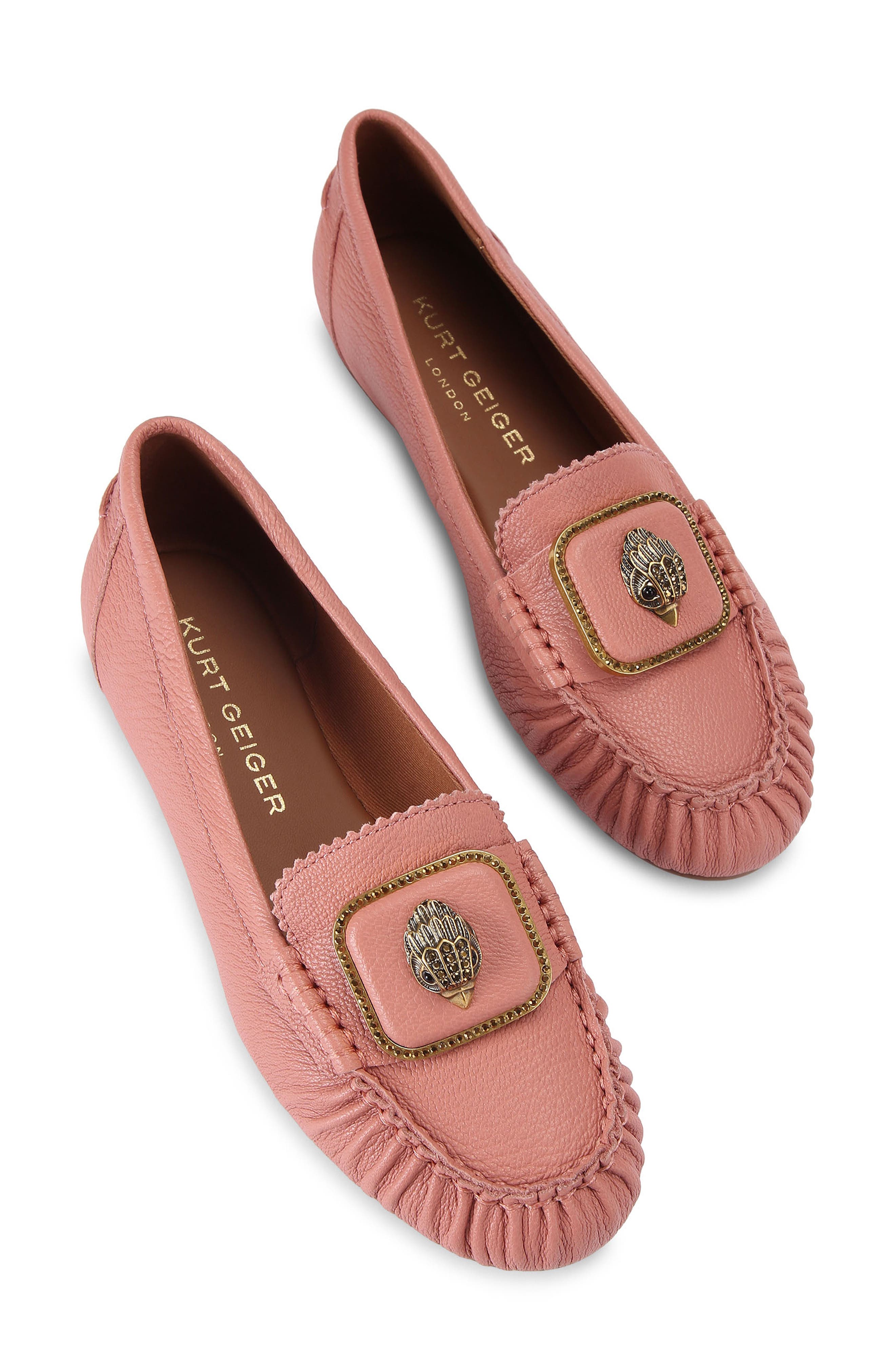 Kurt Geiger London Pimlico Leather Moccasin, Alternate, color, Light/ Pastel Pink