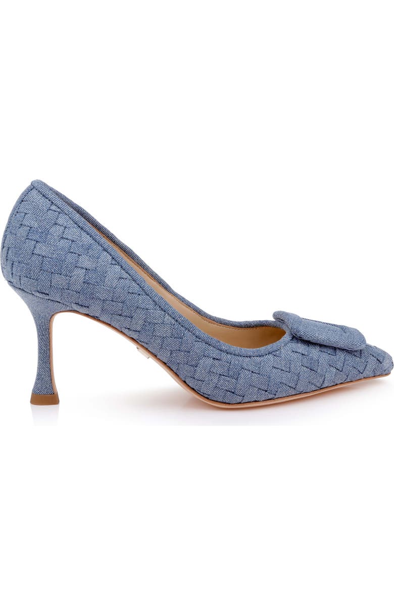 Badgley Mischka Collection Yanet Pointed Toe Pump, Alternate, color, Light Denim