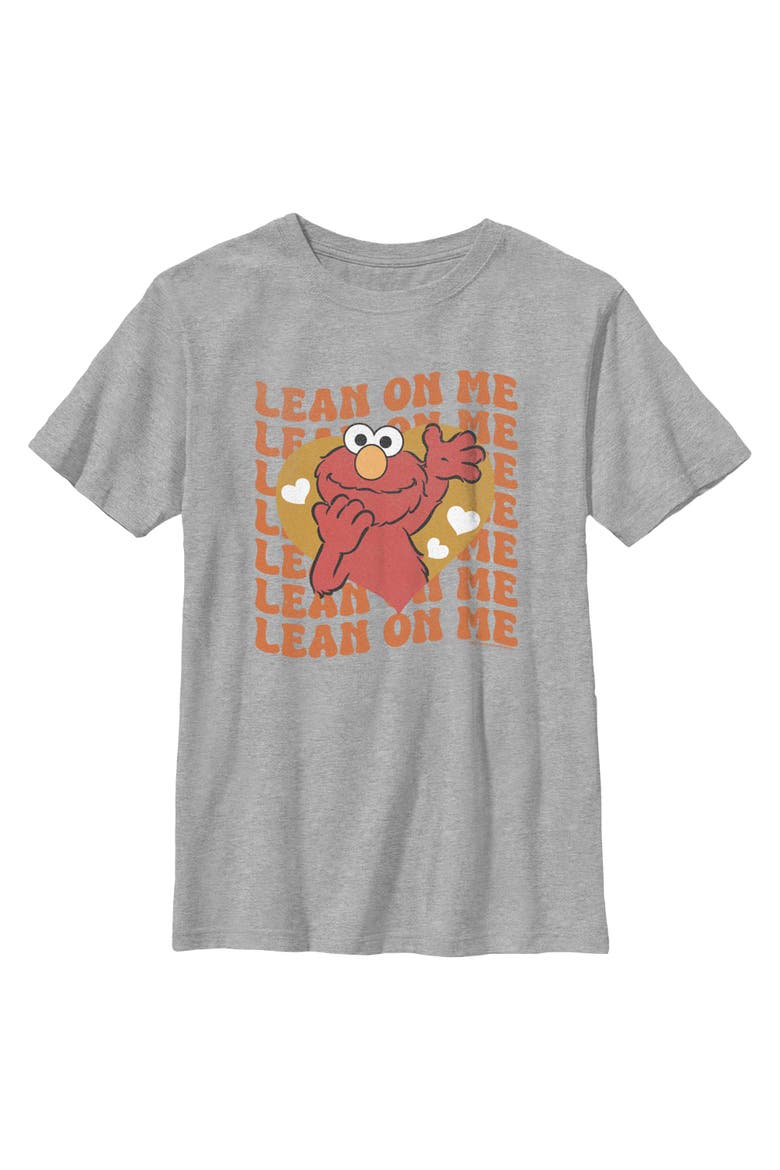 Boy's Sesame Street Elmo Lean On Me Graphic T-Shirt, Main, color, Athletic Heather