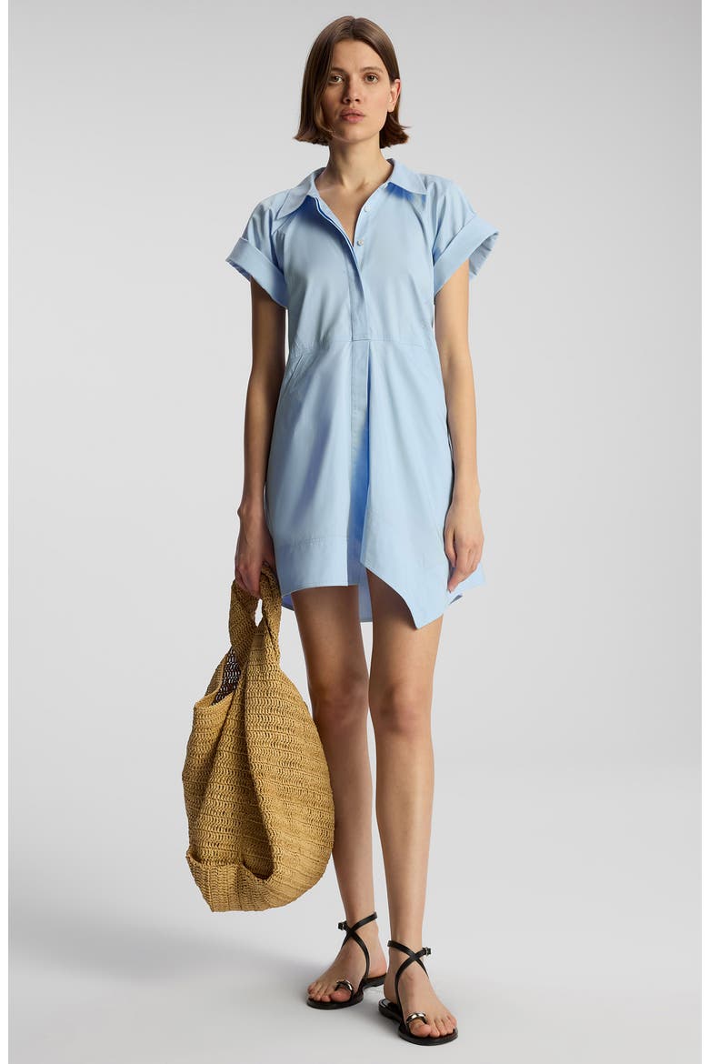 Julie Cotton Chambray Shirtdress, Alternate, color, SKY BLUE