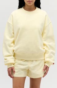New Balance Made in USA Oversize Cotton French Terry Crewneck Sweatshirt