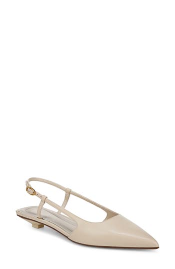 Sarto By Franco Sarto Pheby Slingback Pointed Toe Flat In White