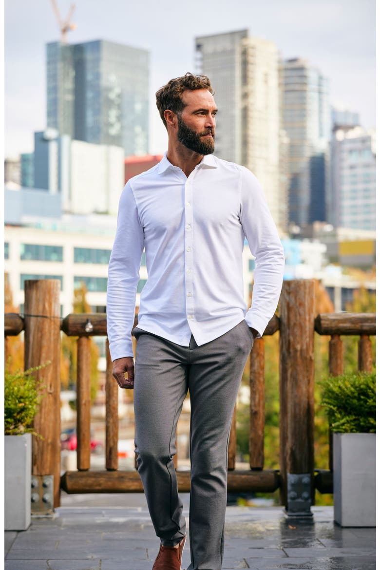 Advantage Soft Button-Up Shirt, Alternate, color, WHITE