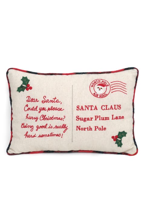 Dear Santa Accent Pillow