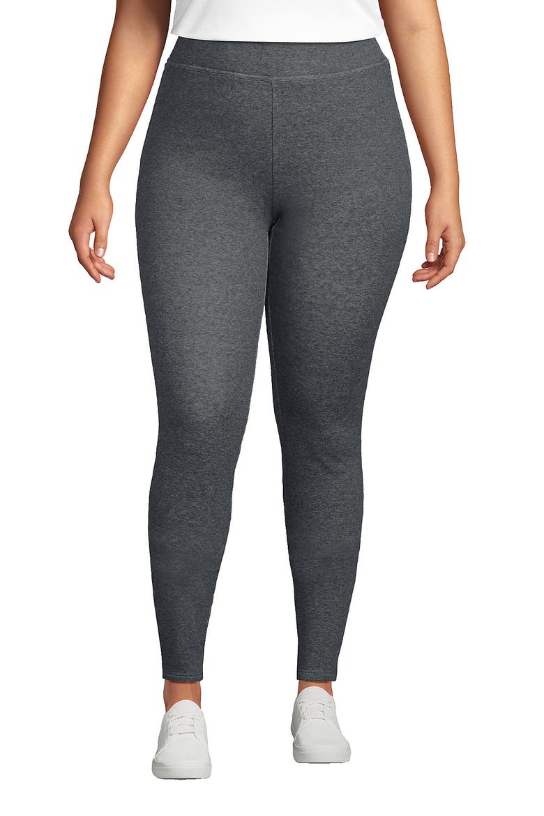 High Rise Serious Sweats Fleece Lined Pocket Leggings, Main, color, Charcoal Heather