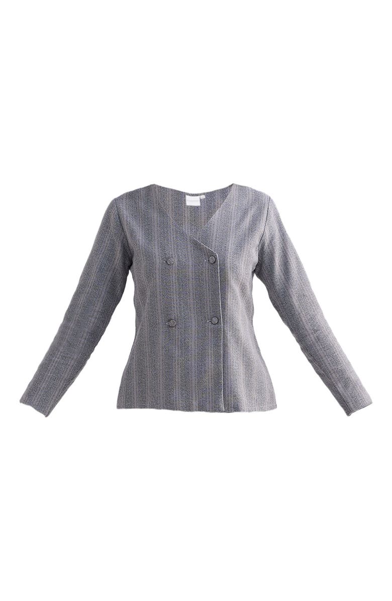 Reistor Fitted Cotton Tweed Jacket, Alternate, color, Steel Breeze