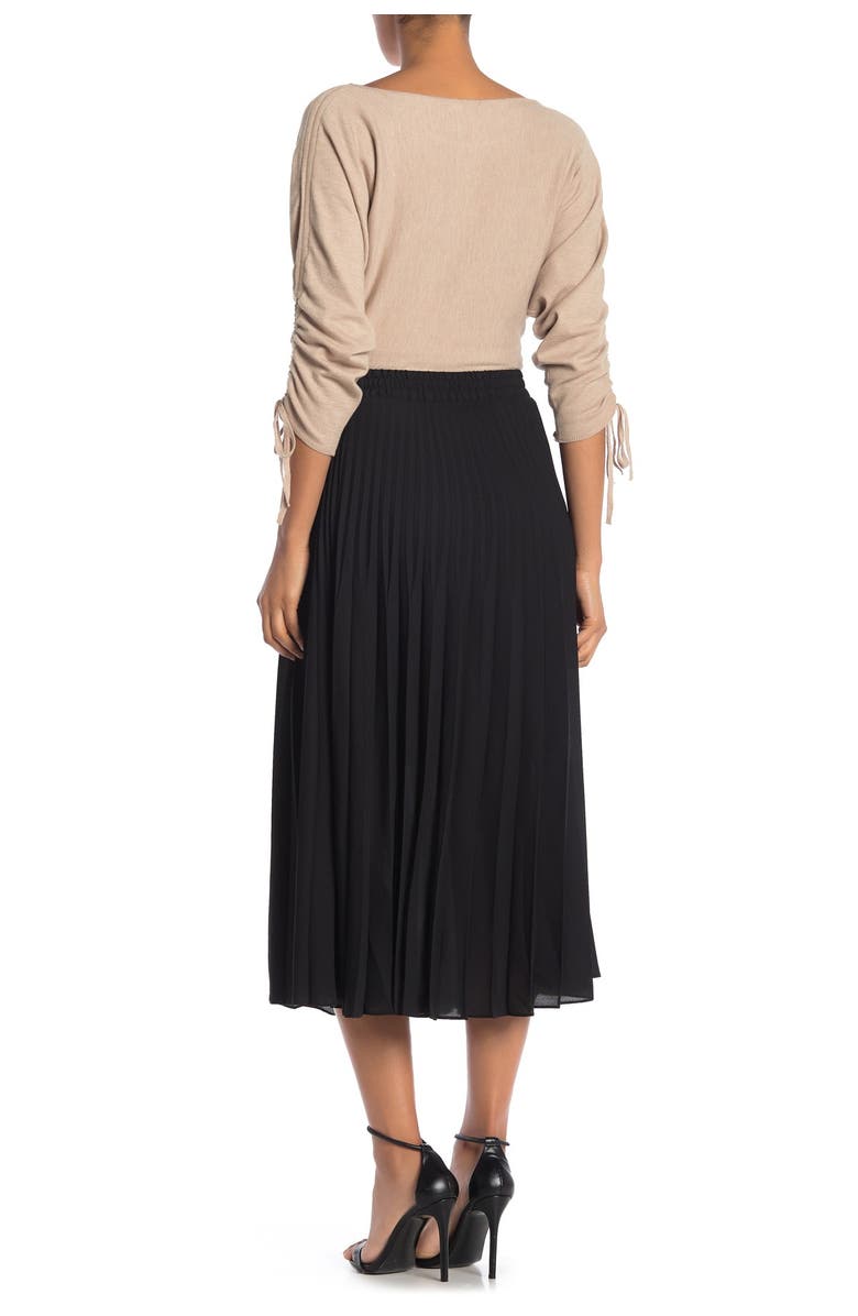 MAX STUDIO Pleated Midi Skirt, Alternate, color,