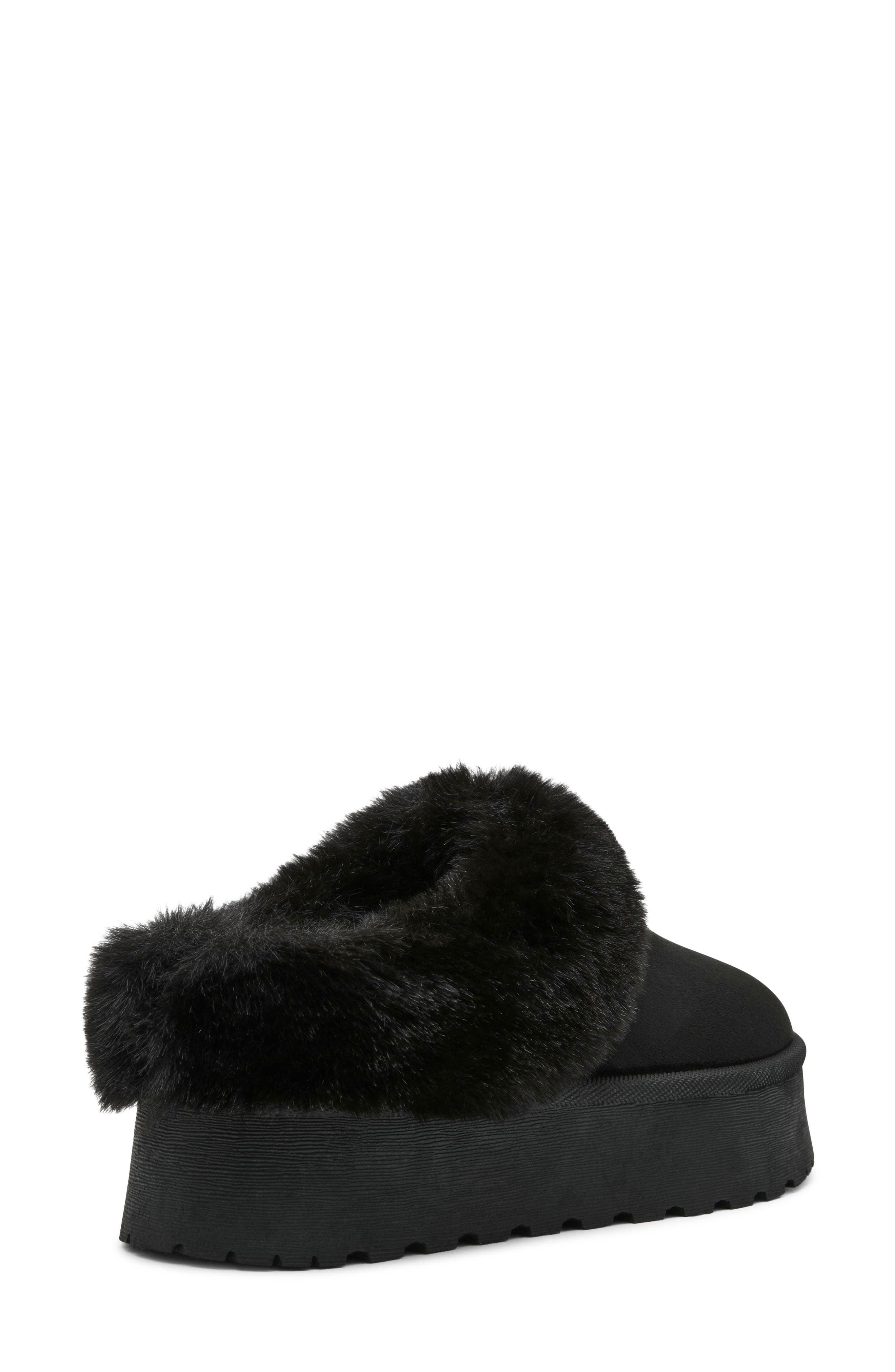 Paxon Faux Leather Slipper, Alternate, color, BLACK