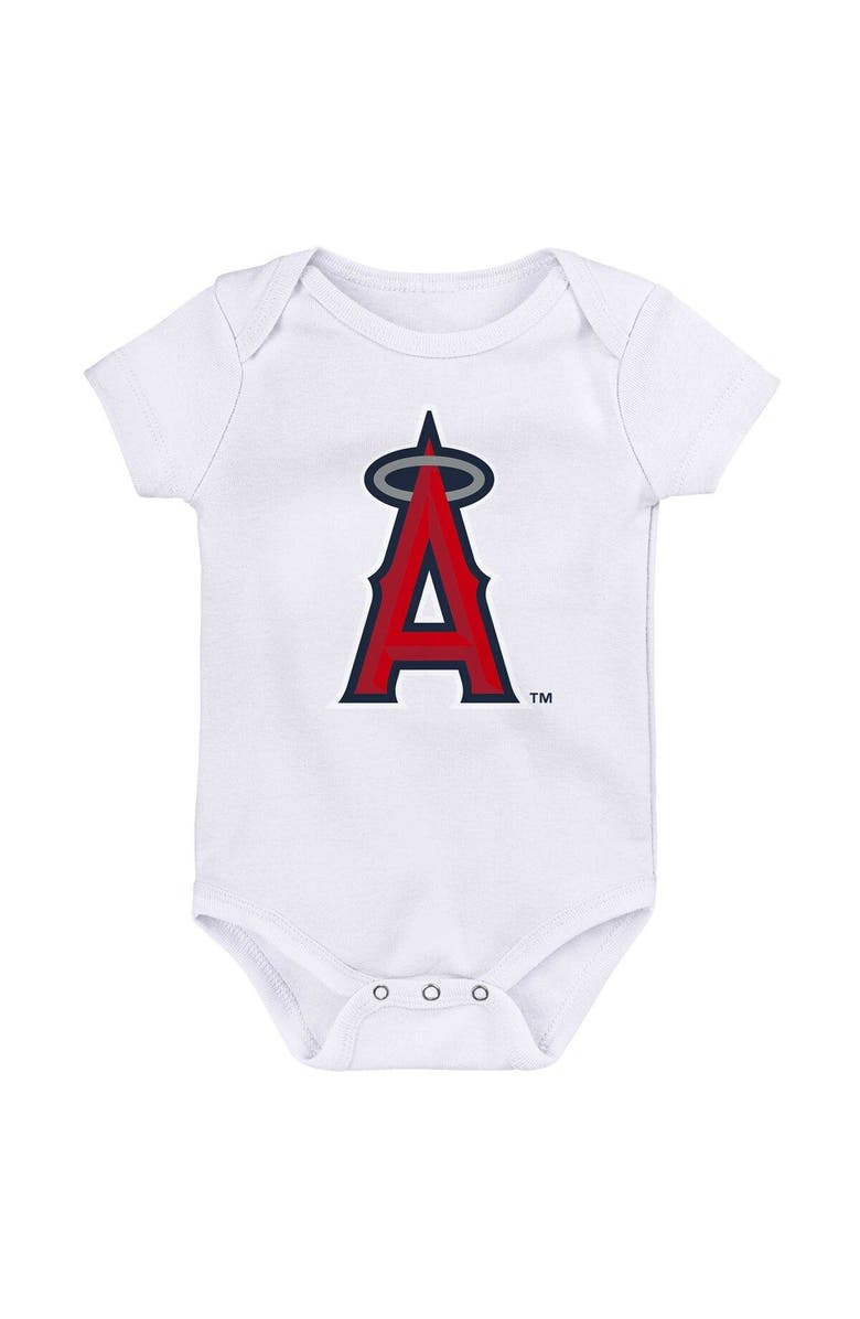 Outerstuff Newborn & Infant Navy/Red/White Los Angeles Angels Minor League Player Three-Pack Bodysuit Set, Alternate, color, Navy