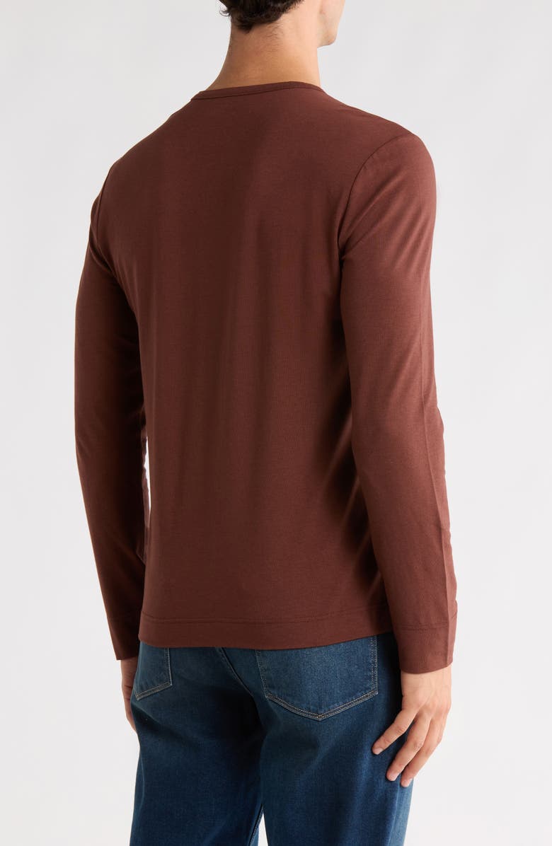 PAIGE Garrett Long Sleeve Henley, Alternate, color, Ruby Rum
