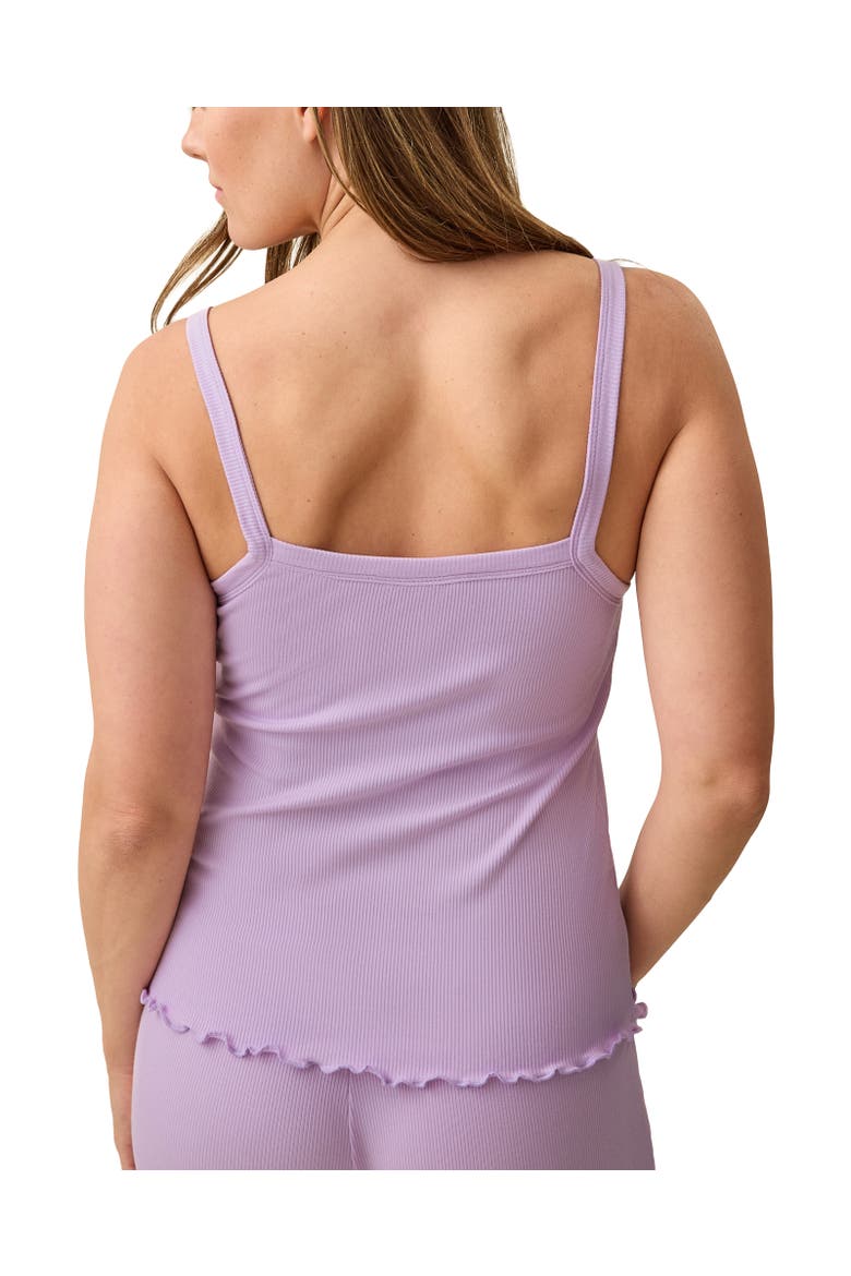 Ribbed Modal Nursing Cami, Alternate, color, Lavender
