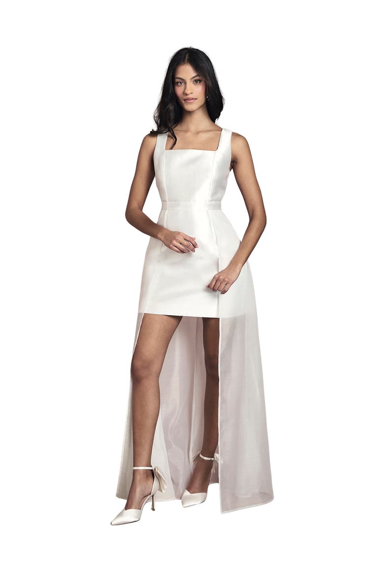 Petite Wide Strap Mini Dress, Main, color, Ivory