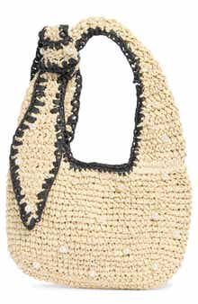 ALESSIA BIANCHI Faux Pearl Shoulder Bag