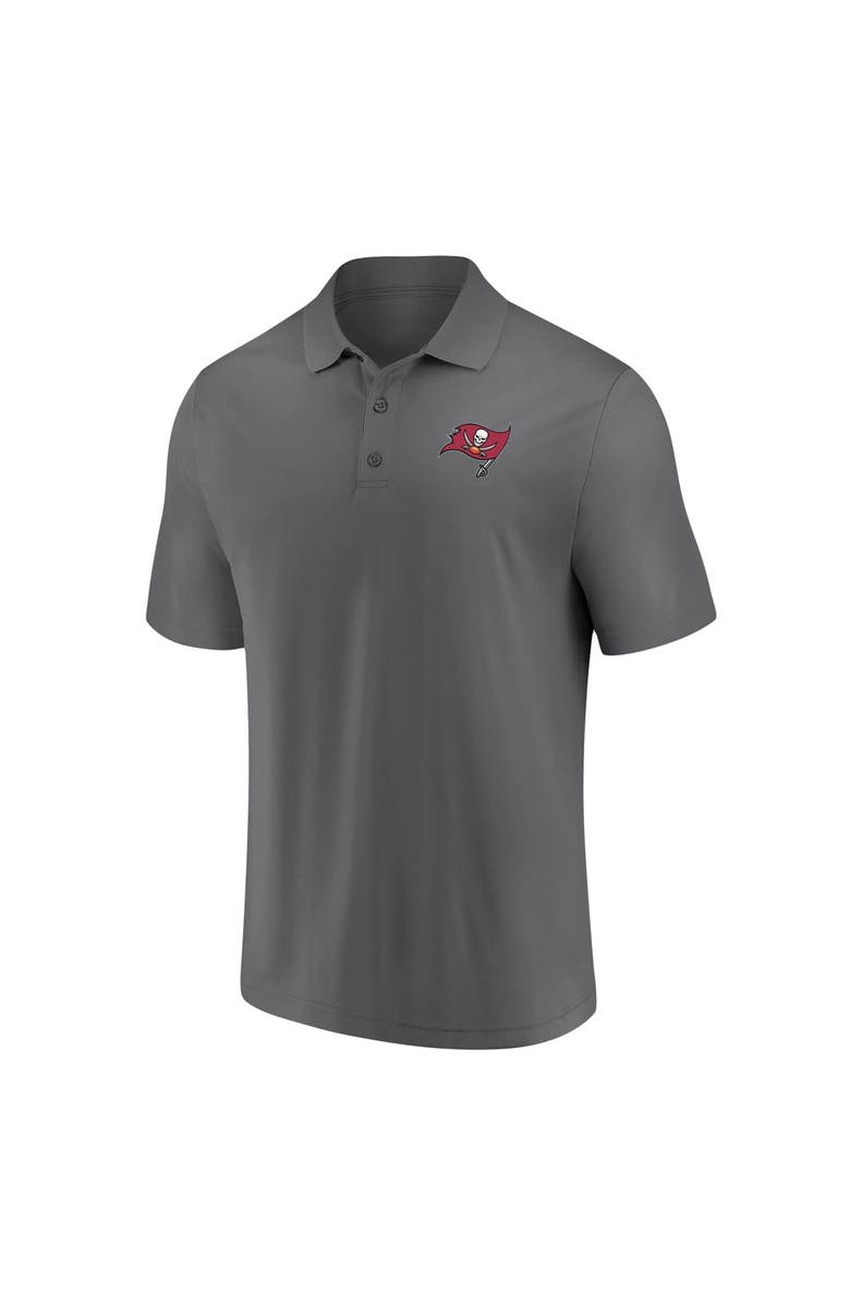 FANATICS Men's Fanatics Branded Pewter Tampa Bay Buccaneers Component Polo, Alternate, color,