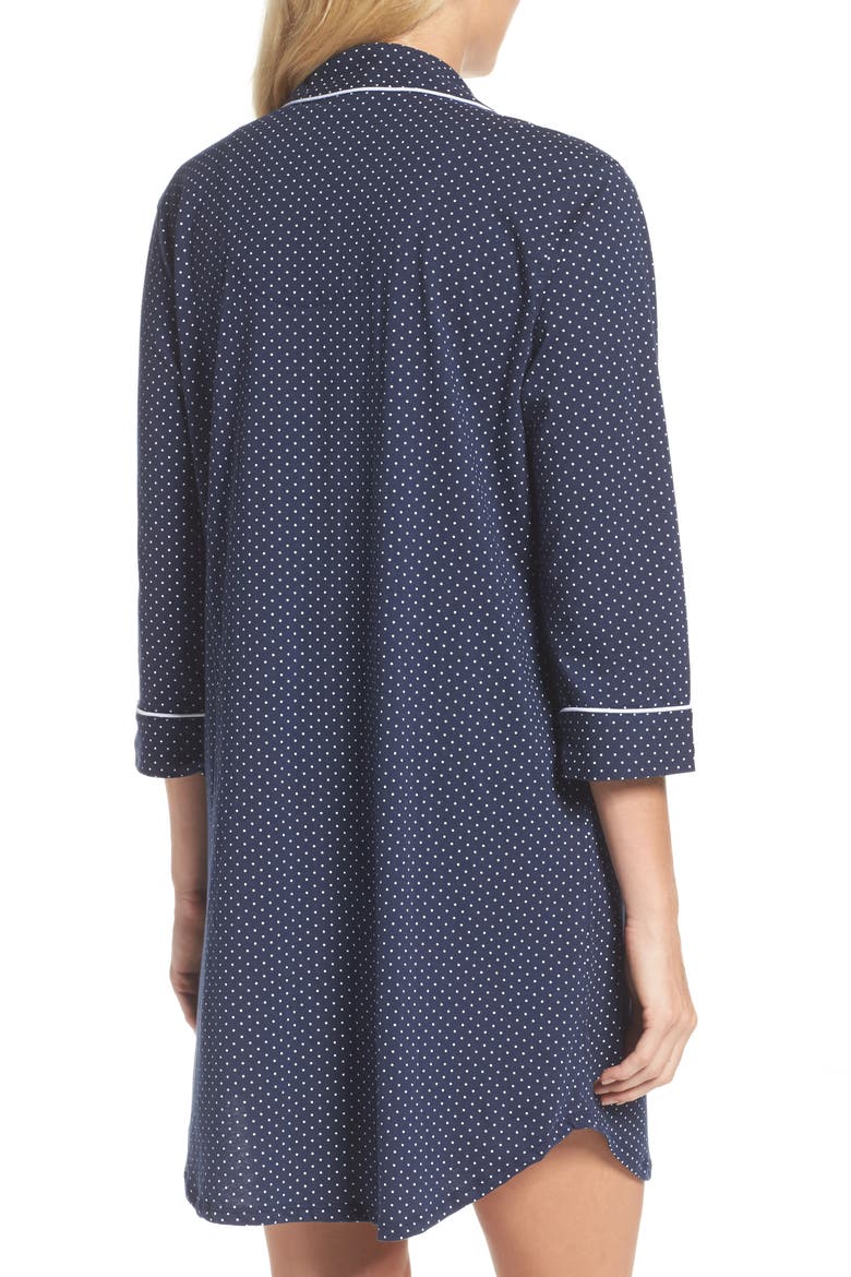 Cotton Jersey Sleep Shirt, Alternate, color, NAVDT