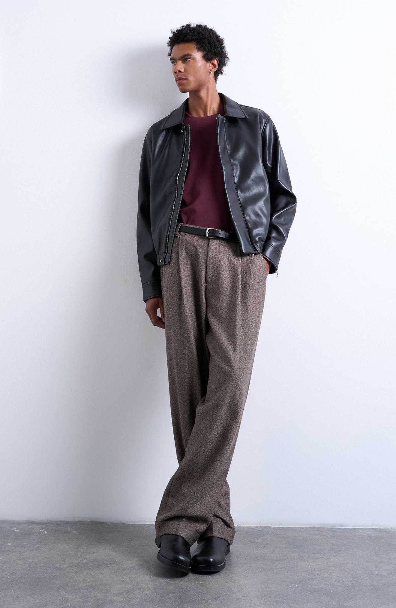 Faux Leather Jacket (Men) | Nordstrom