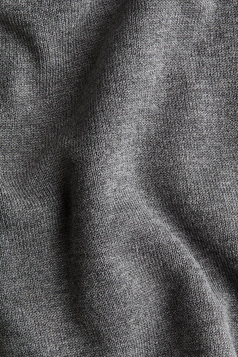Lace-trimmed Cardigan, Alternate, color, Gray melange/cream
