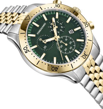 Master Bracelet Strap Chronograph Watch, 43mm