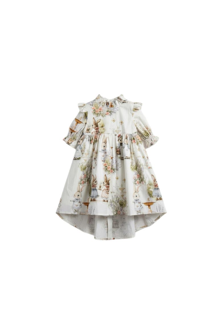 Aoki Bramble Rabbit Short Sleeve Dress, Main, color, 6Y