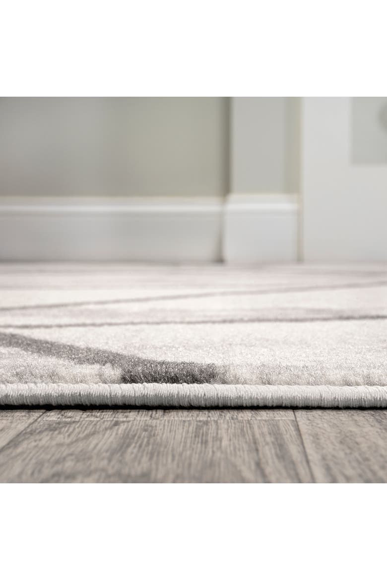 Patras Modern Geometric Marbled Area Rug, Alternate, color, Ivory/Gray