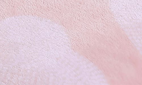 Betsey Johnson Dotted Heart Throw Blanket In Light Pastel Pink