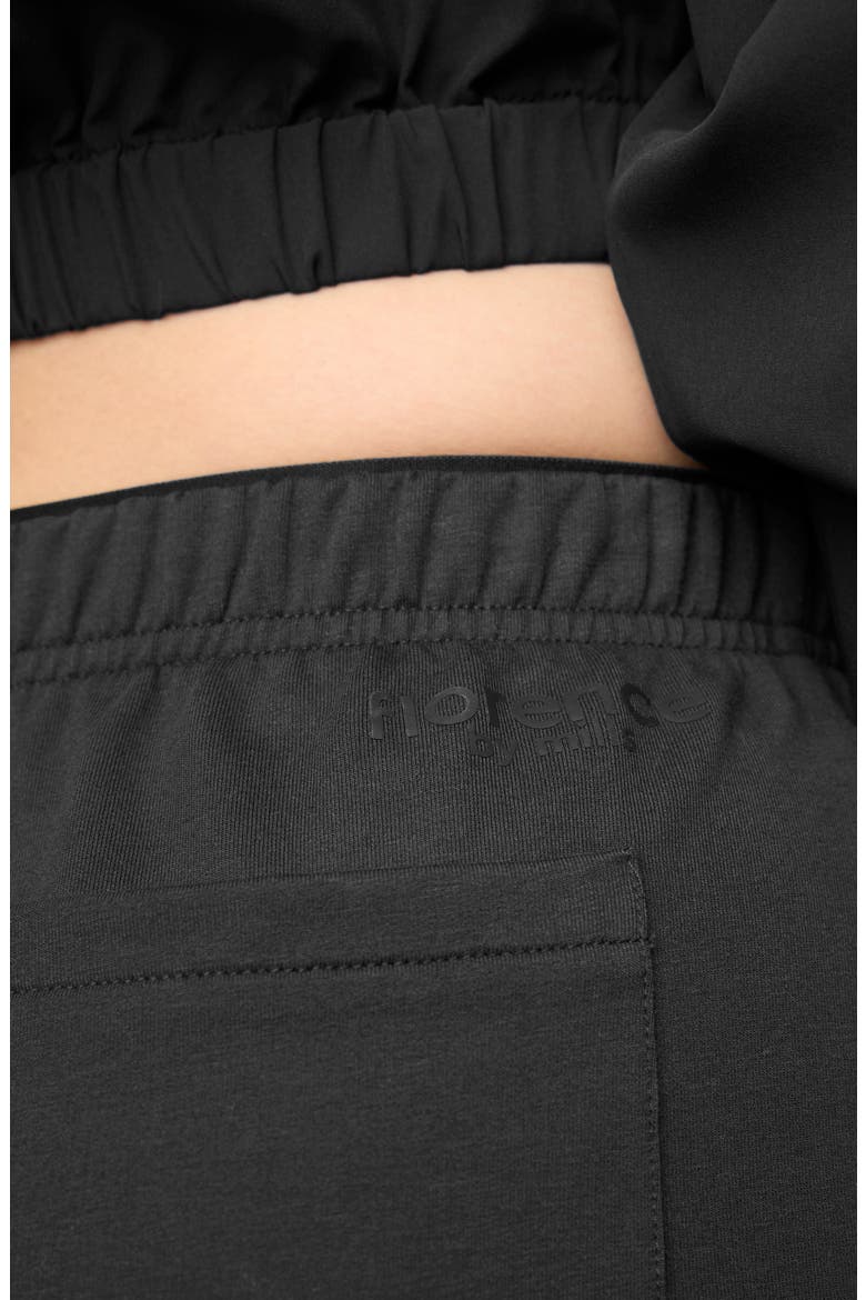 Relaxed French Terry Shorts, Alternate, color, BLACK