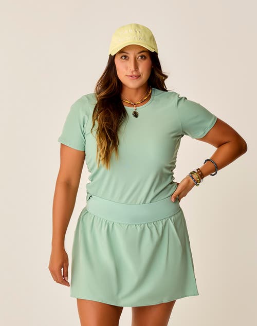 Carve Designs Vega Rib Tee In Green