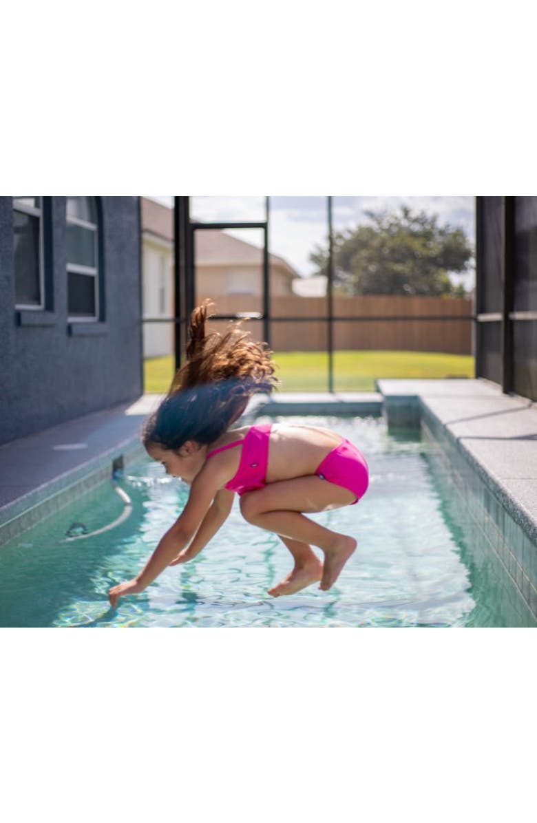 CITY THREADS Girls UPF 50+ Printed Swim Briefs, Alternate, color, Black