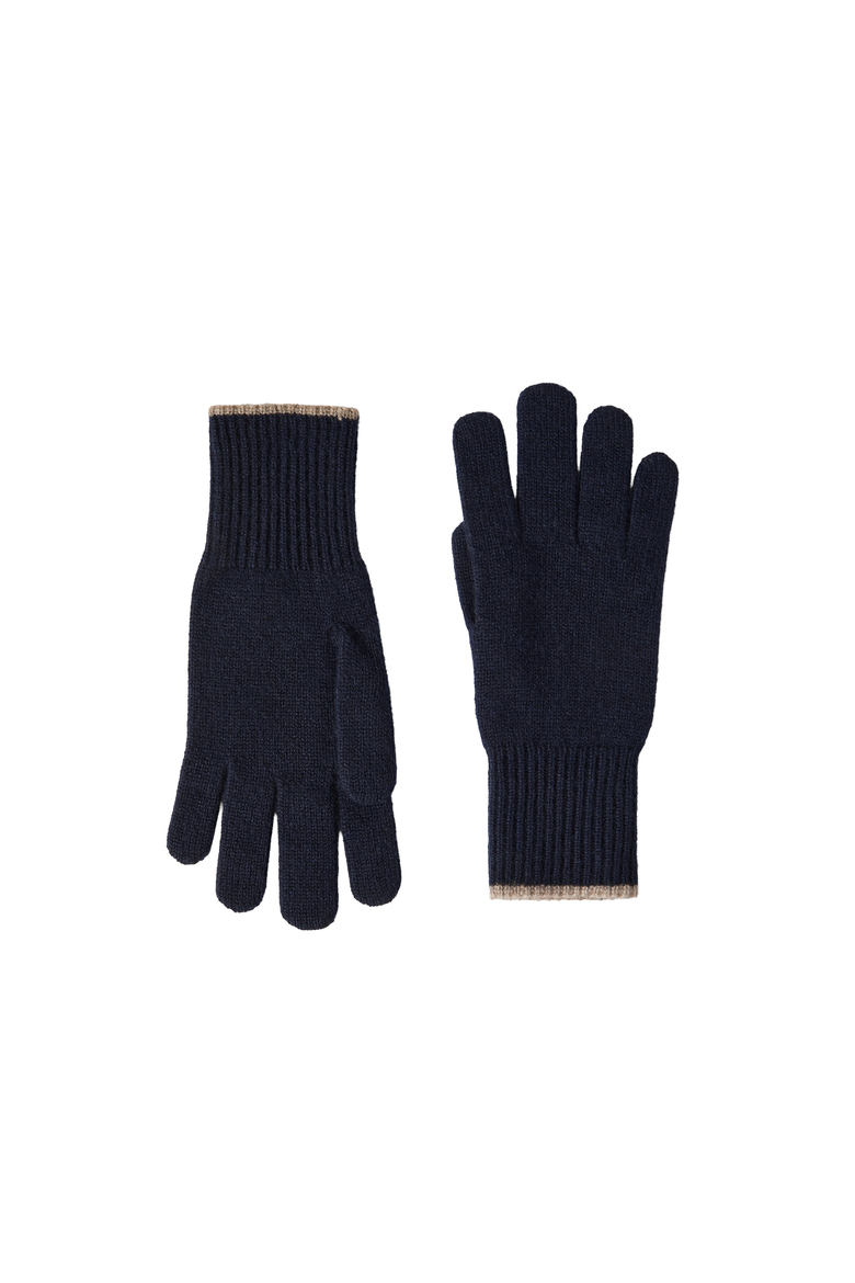 Cashmere knit gloves, Alternate, color, Navy Blue