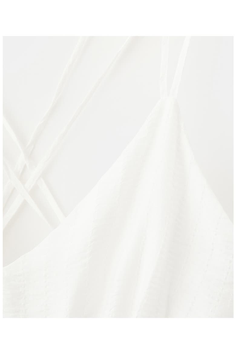 Ruffled A-Line Dress, Alternate, color, WHITE