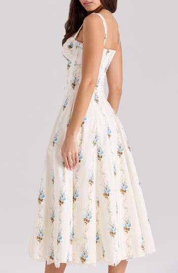 Rosalee Corset Fit & Flare Sundress