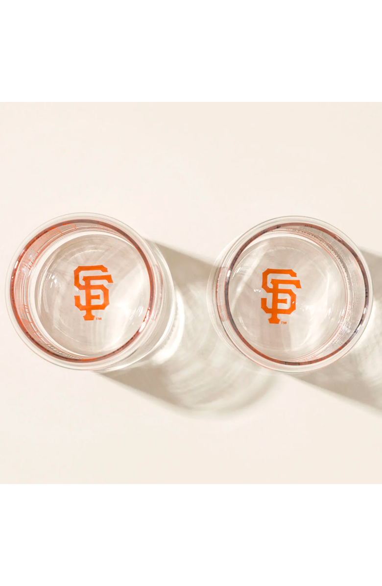 Uncommon Goods MLB Stadiumscape Can-Shaped Glasses - Set of 2, Alternate, color, San Francisco Giants