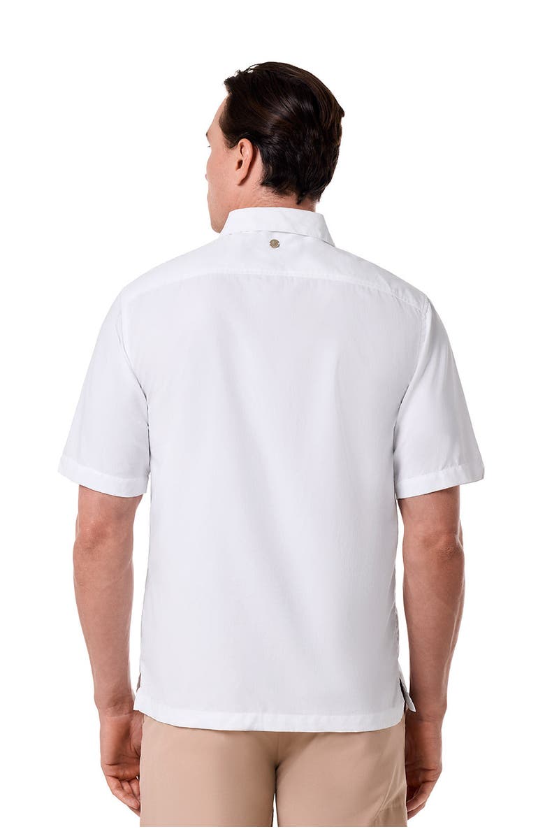 Coolibar Men's Camp Shirt, UPF 50+ Sun Protection, Safari Camp, Alternate, color, White