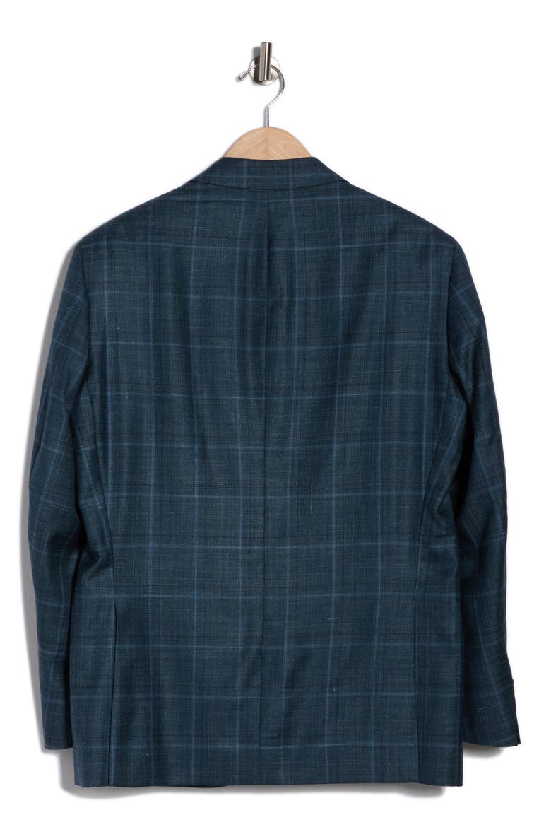 Flynn Classic Fit Plaid Wool Blend Sport Coat, Alternate, color, GREEN