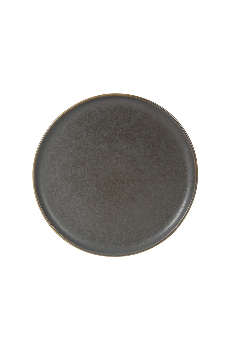 Coastal Forest 12-Piece Triple Reactive Glaze Stoneware Dinnerware Set, Alternate, color, Grey